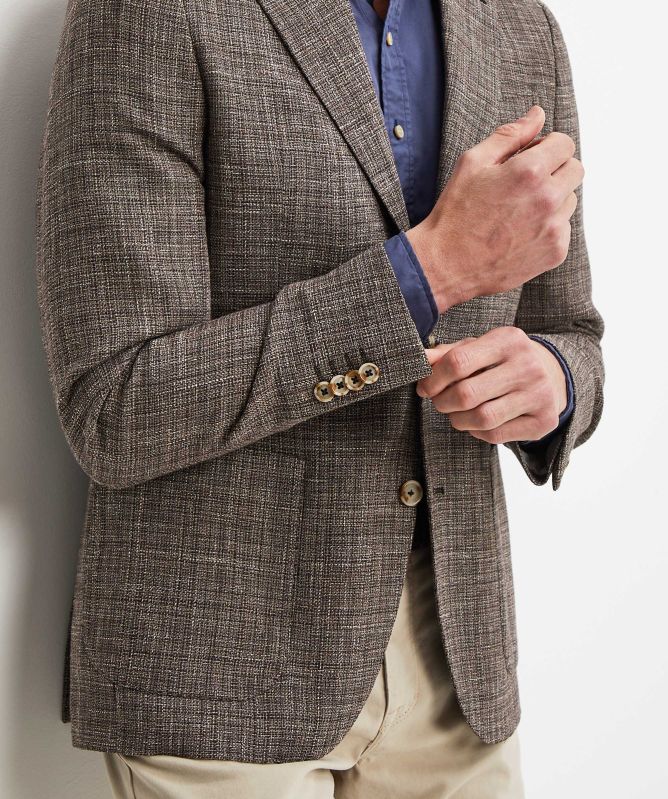 Sand Linen Blend Star Napoli Blazer