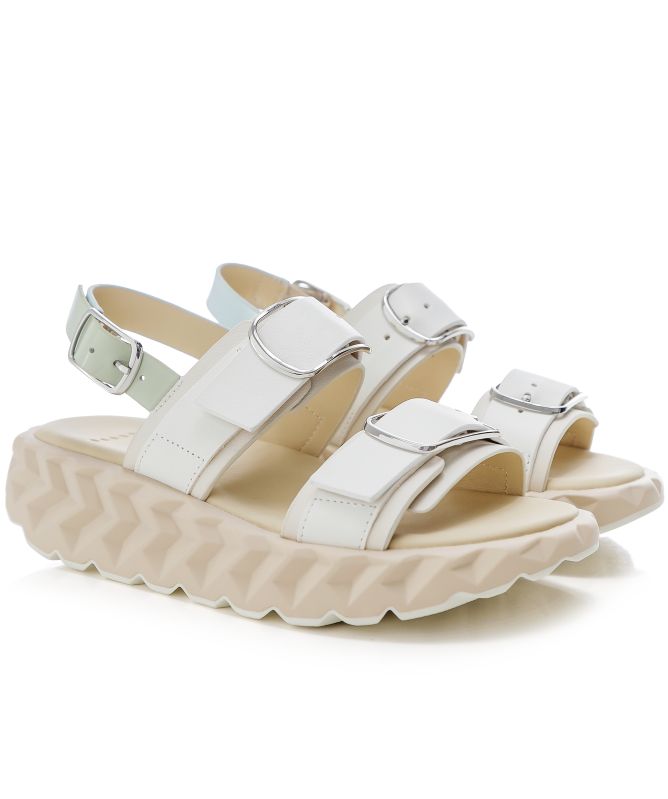 4CCCCEES Jabara Sandy White Sandals