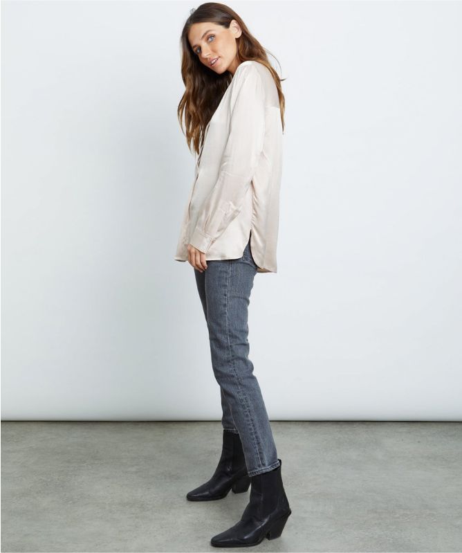Rails Pearl Satin Shirt