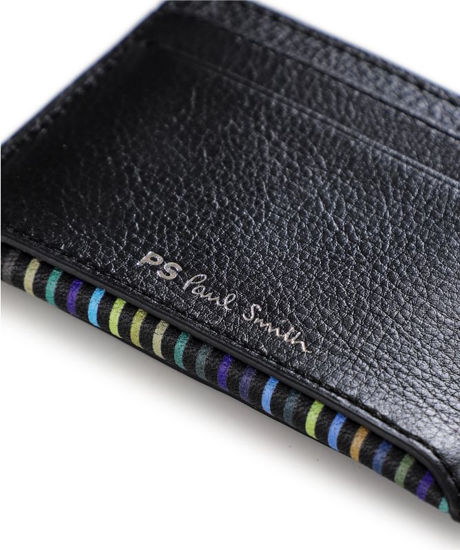 Paul Smith Leather Stripe Insert Card Holder