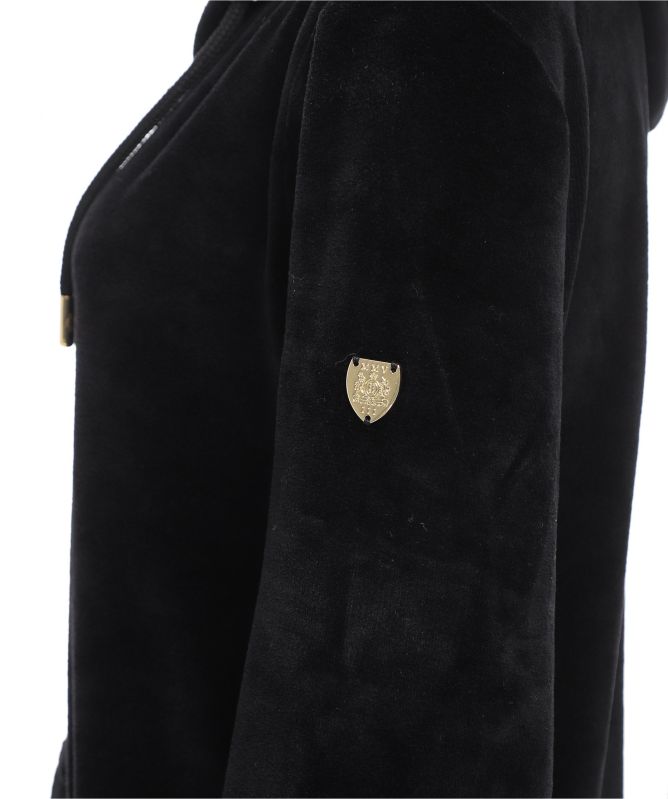 Holland Cooper Velour Zip Hoodie