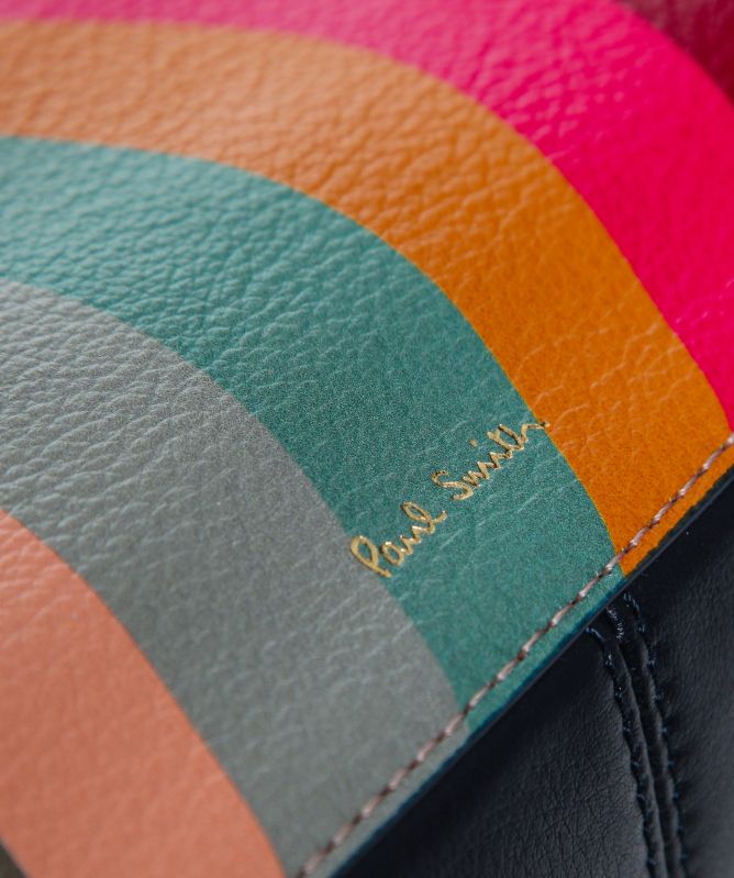 Paul Smith Swirl Print Leather Shoulder Bag