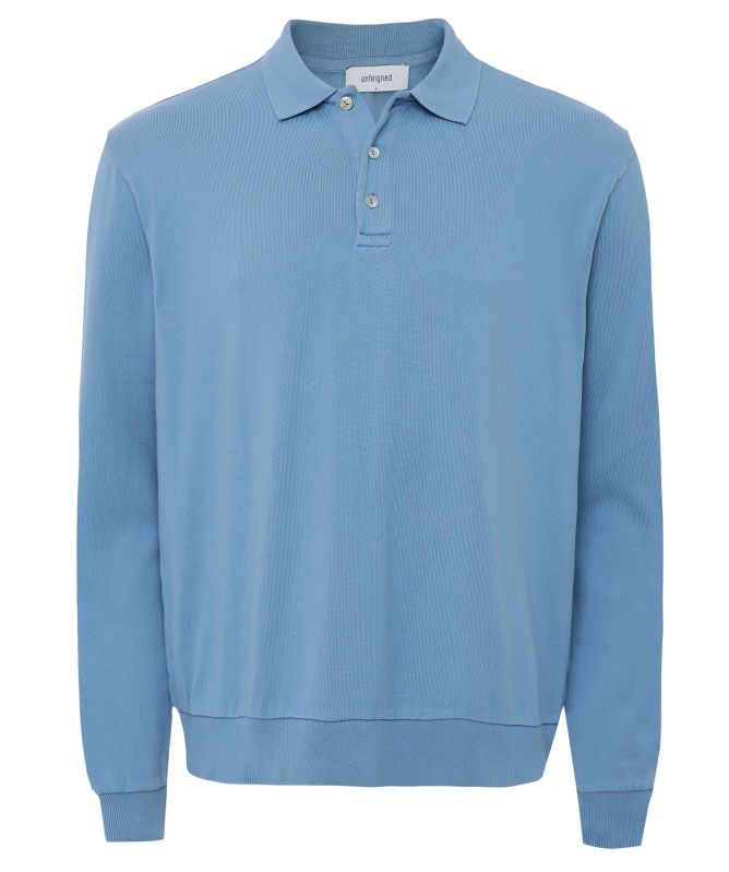 unfeigned Organic Cotton Long Sleeve Polo