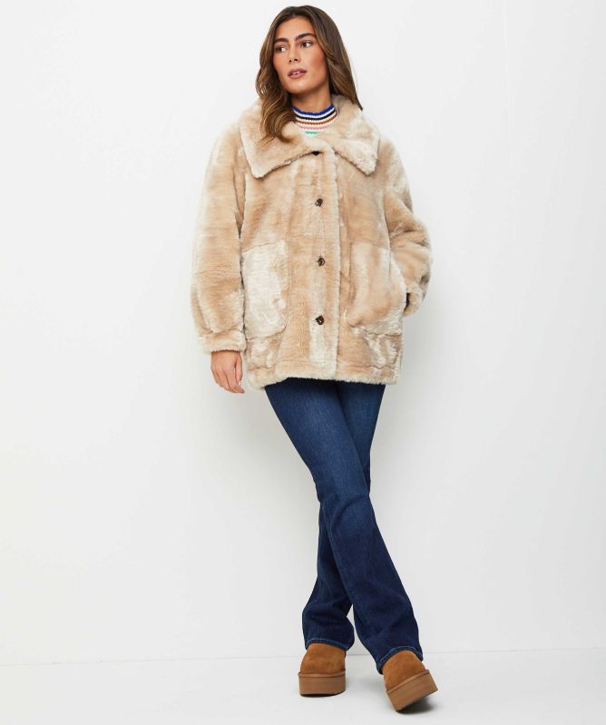 Studio Nordiic Faux Fur Reversible Coat