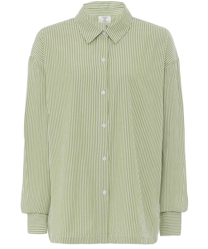Chelsea Peers Embroidered Back Stripe Shirt