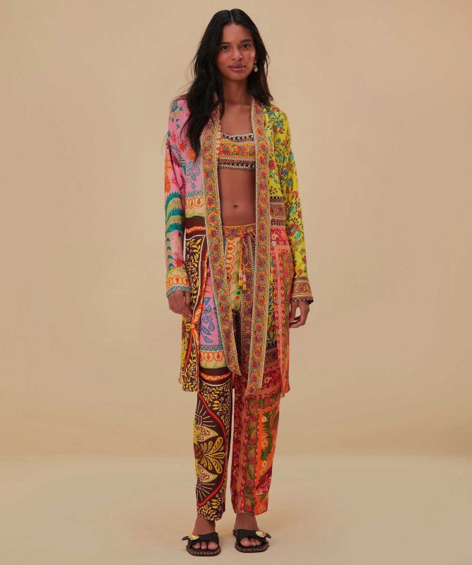 FARM Rio Mixed Scarves Trousers
