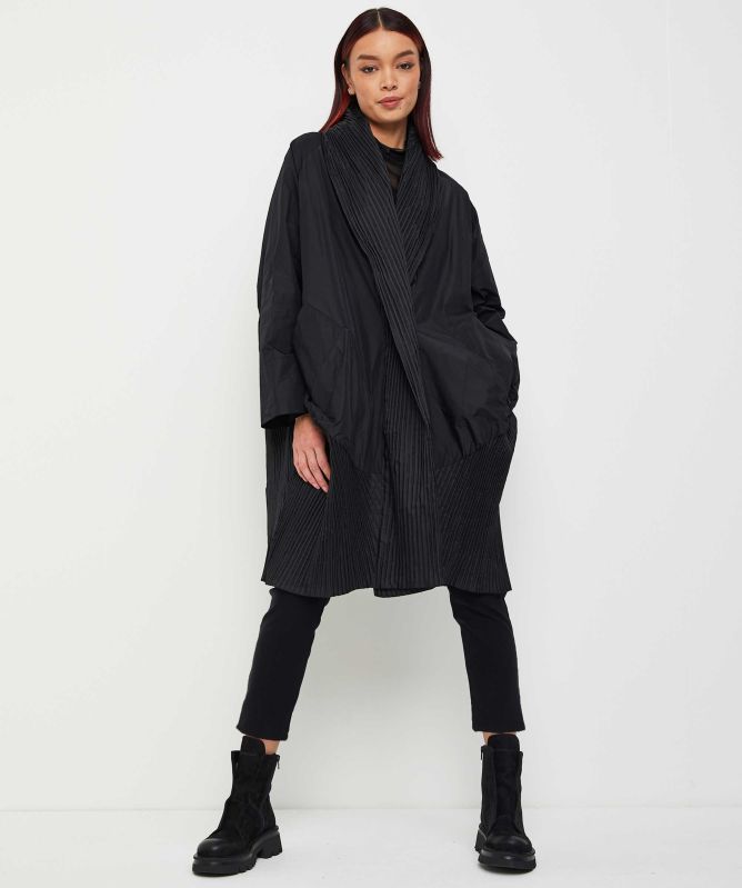 Bize Long Pleated Jacket