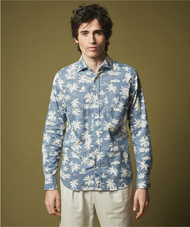 Hartford Surf Print Paul Shirt