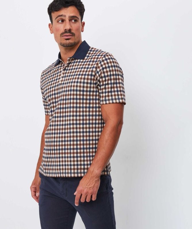Aquascutum Club Check Polo Shirt