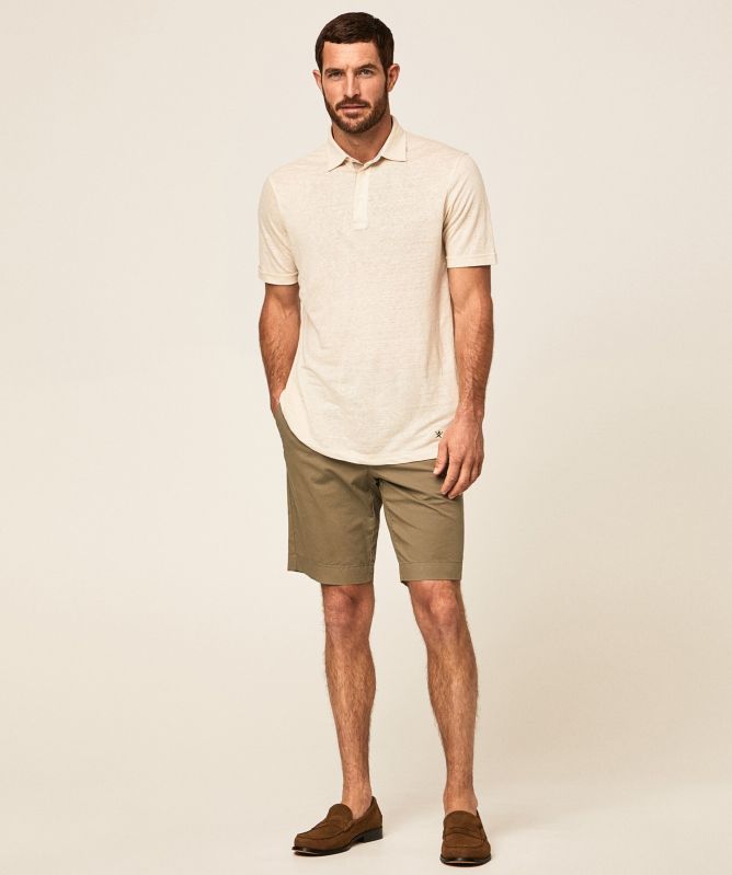 Hackett Linen Polo Shirt