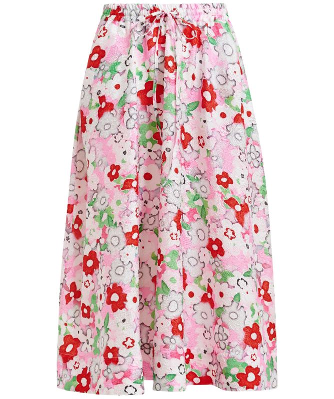 Essentiel Antwerp Juliannne Floral-Jacquard Midi Skirt