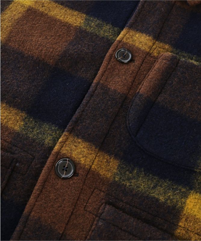 Universal Works Plaid Fleece Field Jacket
