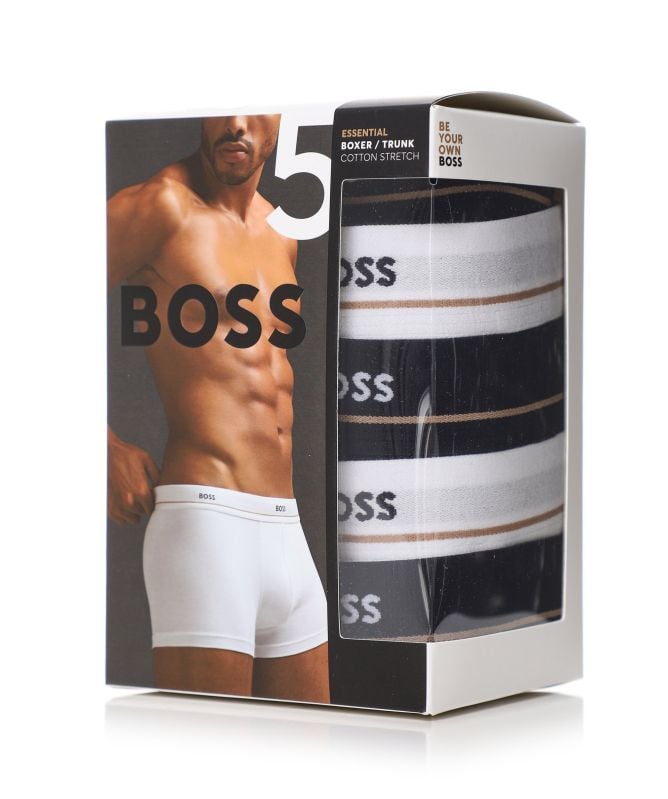 BOSS Essential Boxer Trunks Five Pack