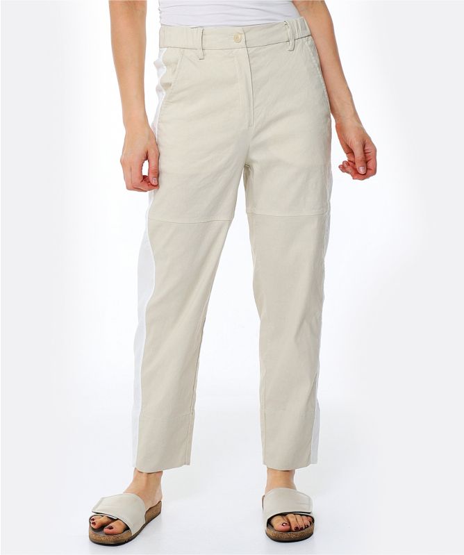 Annette Gortz Cora Contrast Stripe Linen Blend Pants