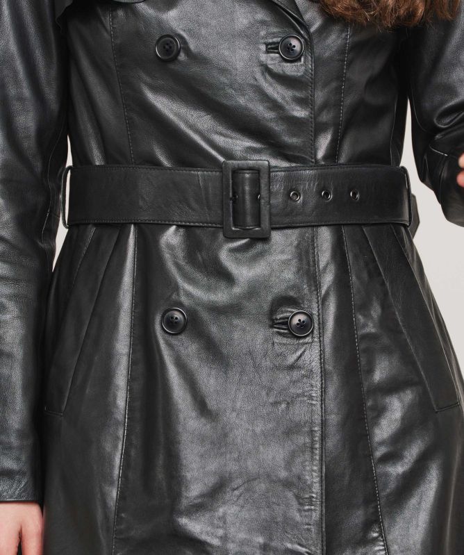 Rino and Pelle Edinia Leather Trench Coat