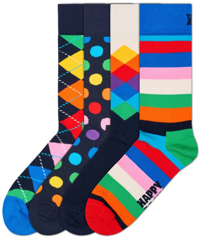 Happy Socks Multi Socks 4 Pack
