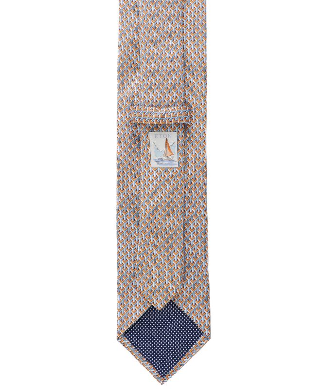Eton Silk Geometric Print Tie