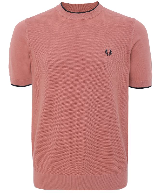 Fred Perry Textured Front Knit T-Shirt