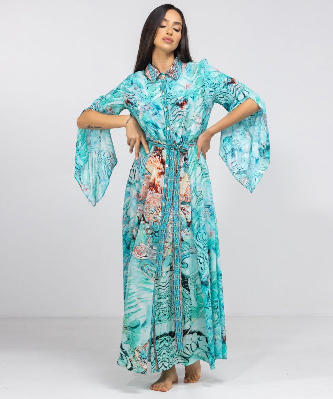 Inoa Gold Coast Silk Freya Shirt Dress
