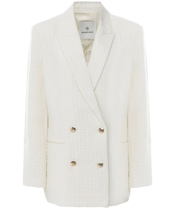 Anine Bing Jasmine Double-Breasted Blazer