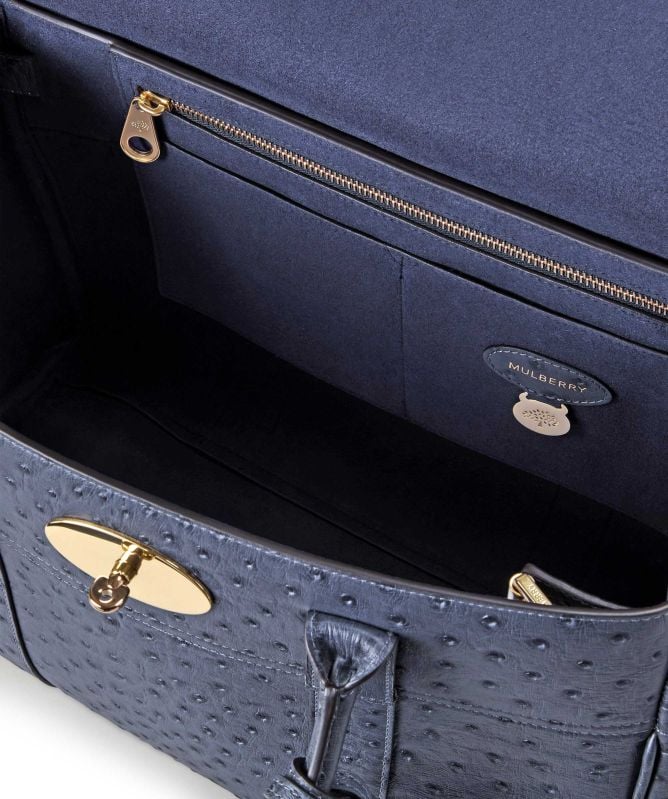Mulberry Ostrich Bayswater Shoulder Bag