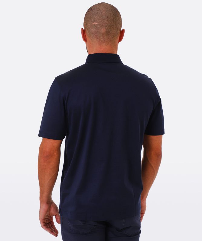 Gran Sasso Striped Zip Polo Shirt