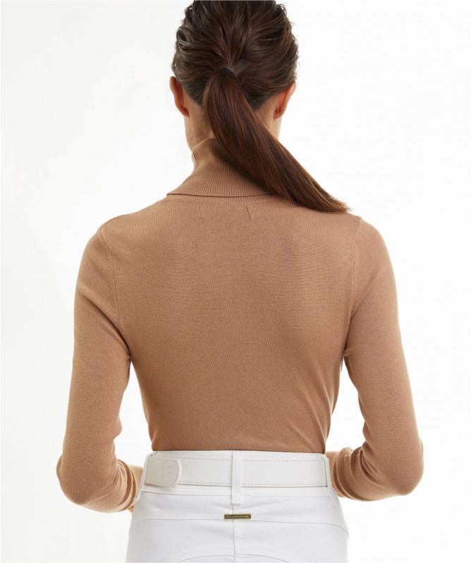 Holland Cooper Buttoned Roll Neck Jumper