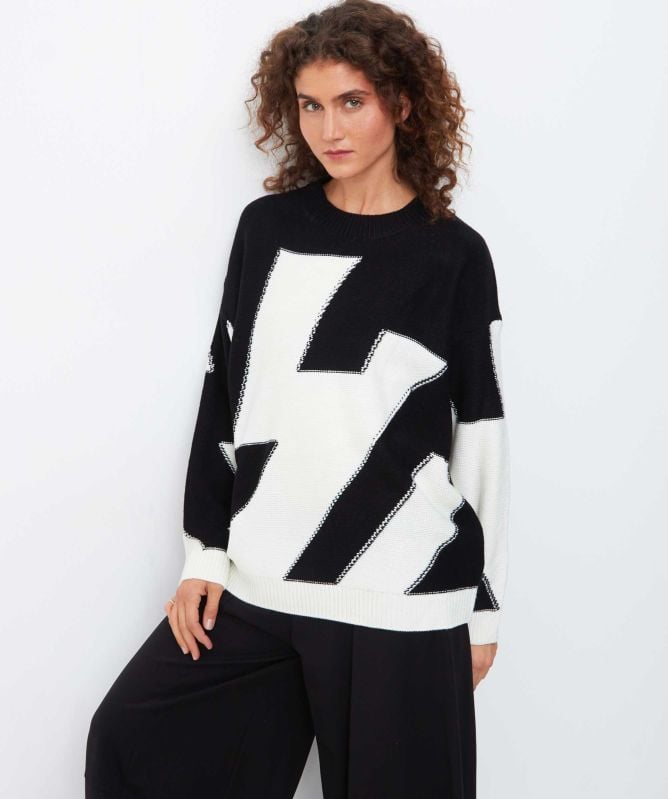 Thanny Patterned Knit Jumper