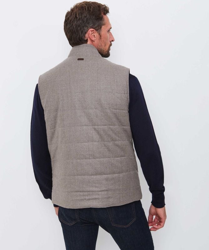 Eton Quilted Wool Vest