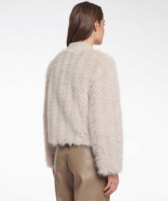 Rino and Pelle Chaimae Faux Fur Cardigan