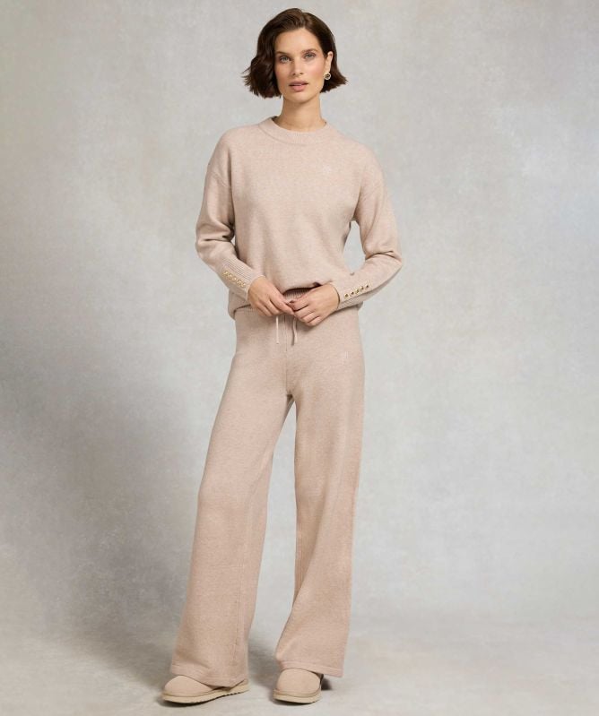 Holland Cooper Nina Knitted Wide Leg Pant