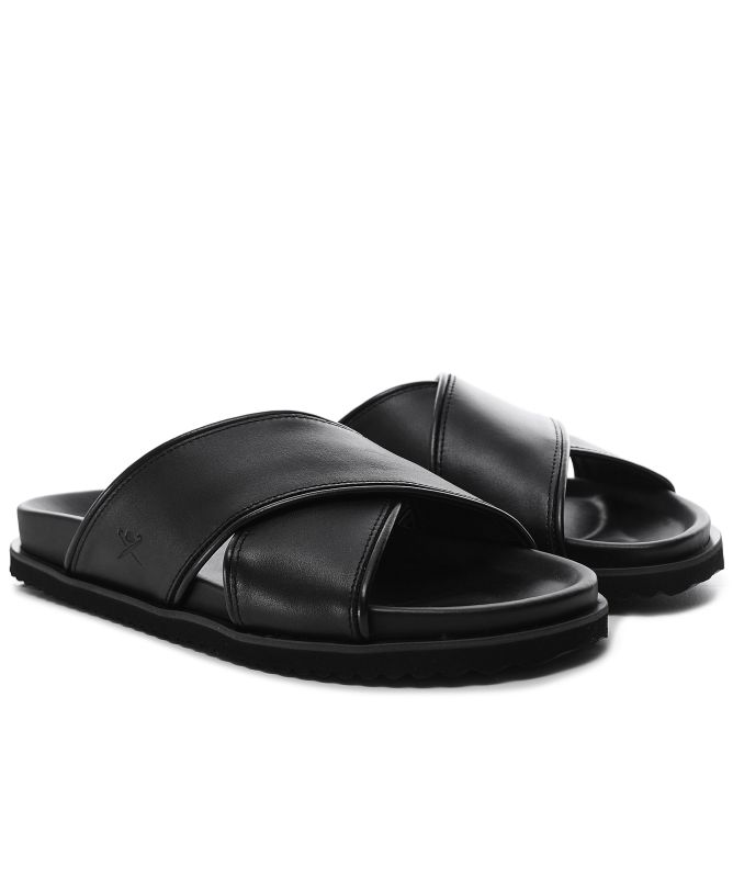 Hackett Leather Mikonos Crossover Sandals