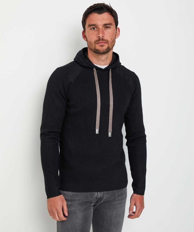Seinse Rib Knit Hoodie