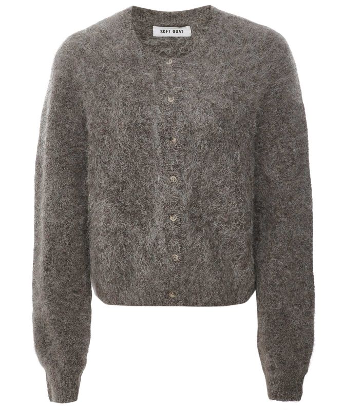 Soft Goat Alpaca Knit Cardigan