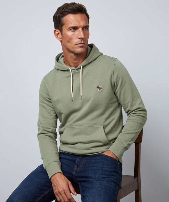 Paul Smith Regular Fit Zebra Logo Hoodie