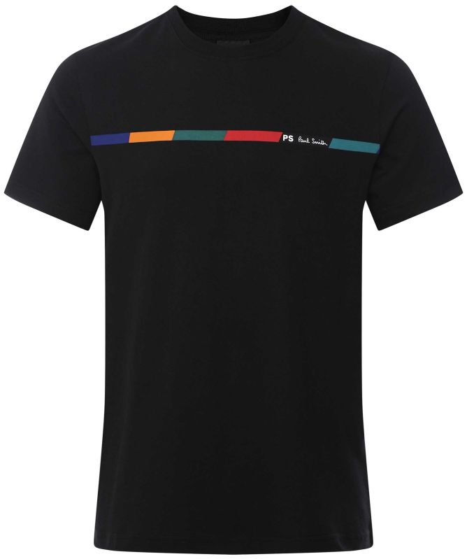 Paul Smith Organic Cotton Stripe Logo T-Shirt