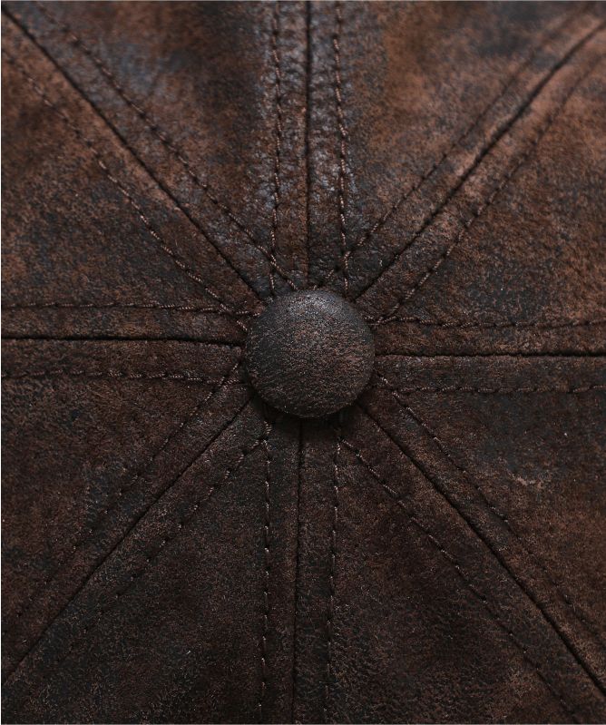 Stetson Leather Hatteras Cap