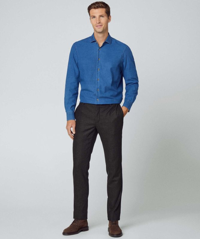 Hackett Classic Fit Denim Shirt