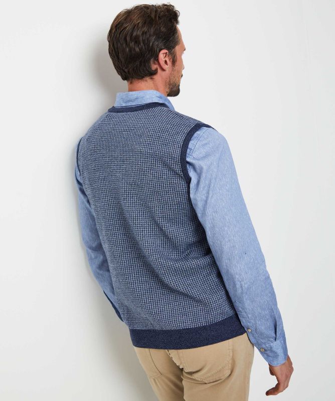 Stenstroms Merino Houndstooth Vest