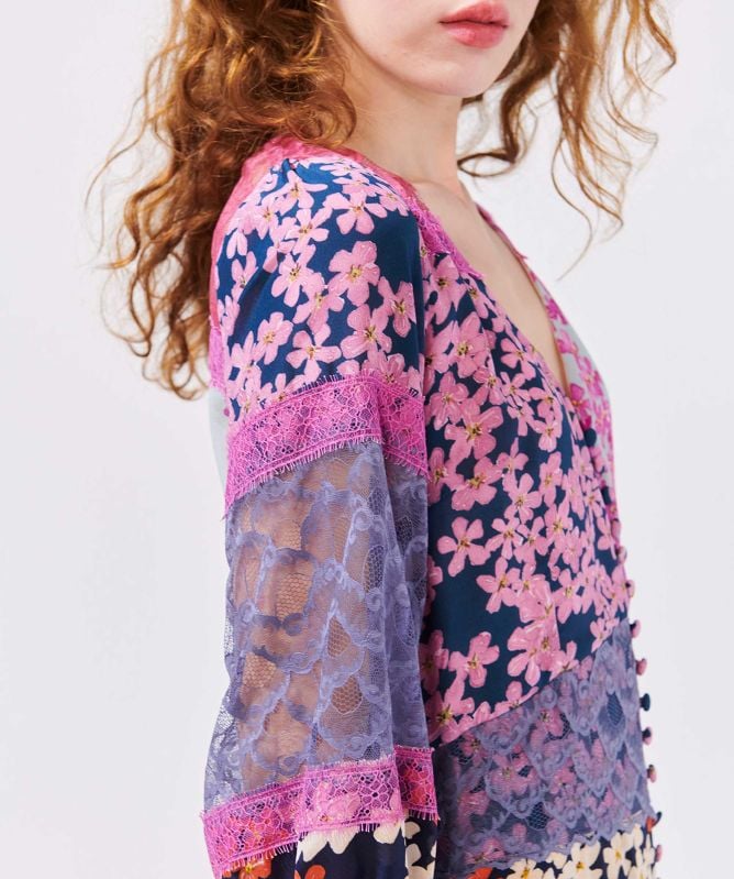 Hayley Menzies Cherry Blossom Girl Silk Dress