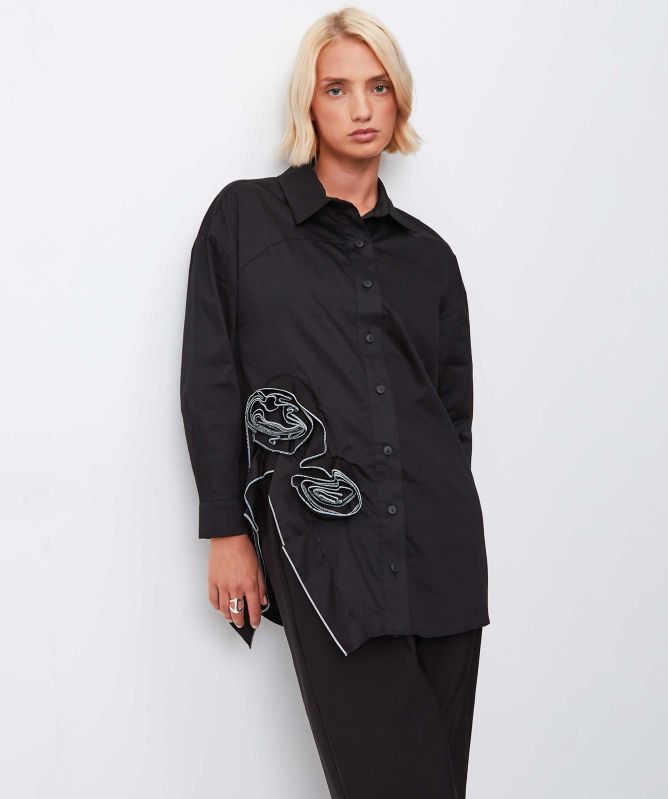 Bize Ruffle Rose Shirt