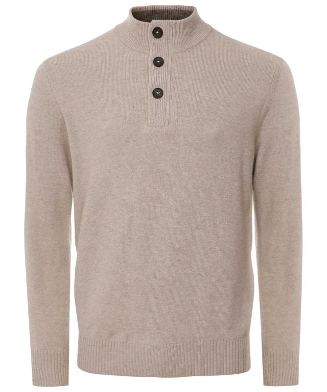 Thomas Maine Lambswool Mock Neck Jumper