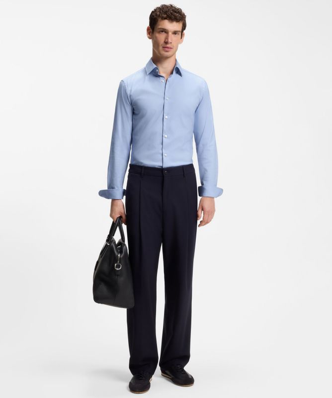 BOSS Slim-Fit Performance-Stretch Twill Shirt