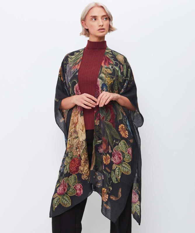 One Hundred Stars Primula Black Wool Throwover