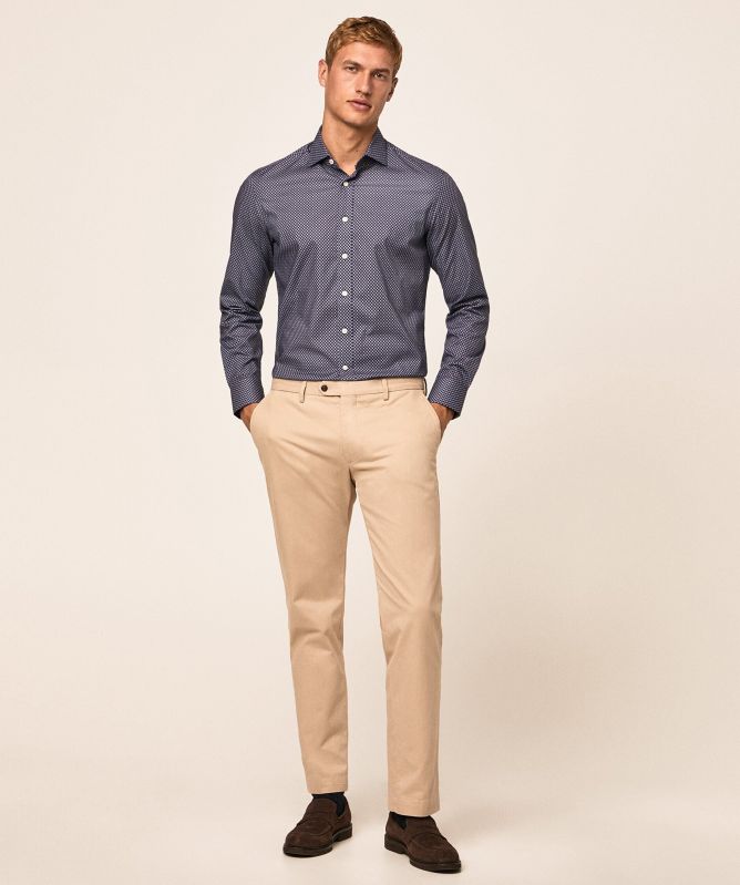 Hackett Slim Fit Geometric Foulard Shirt