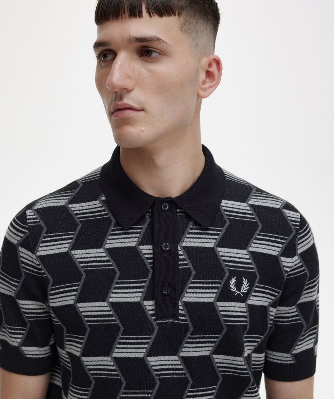Fred Perry Chevron Knitted Polo