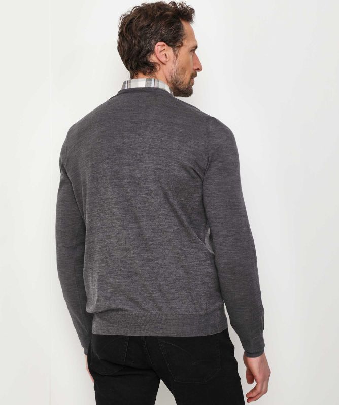 Gran Sasso Virgin Wool V-Neck Jumper