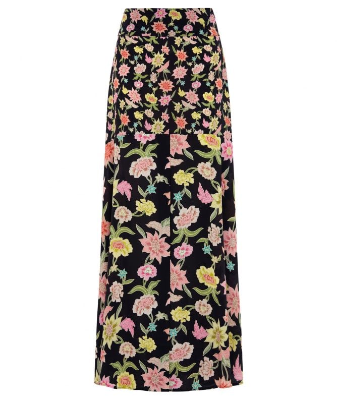 Hayley Menzies Dream In Colour Silk Midaxi Panel Skirt