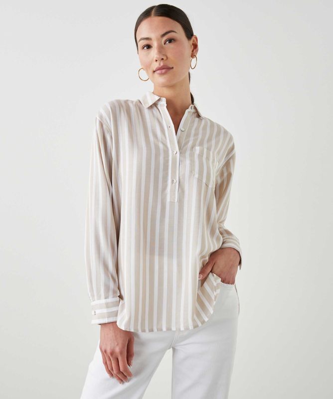 rails dress shirt Men's Fielder Stripe - Blue - Size S the Knox Shirt features a classic collar Rails Men's Corrin Short-Sleeve Shirt