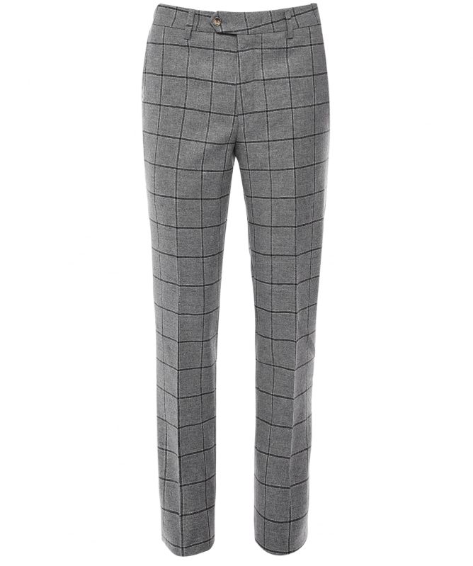 MMX Slim Fit Windowpane Check Lupus Pants